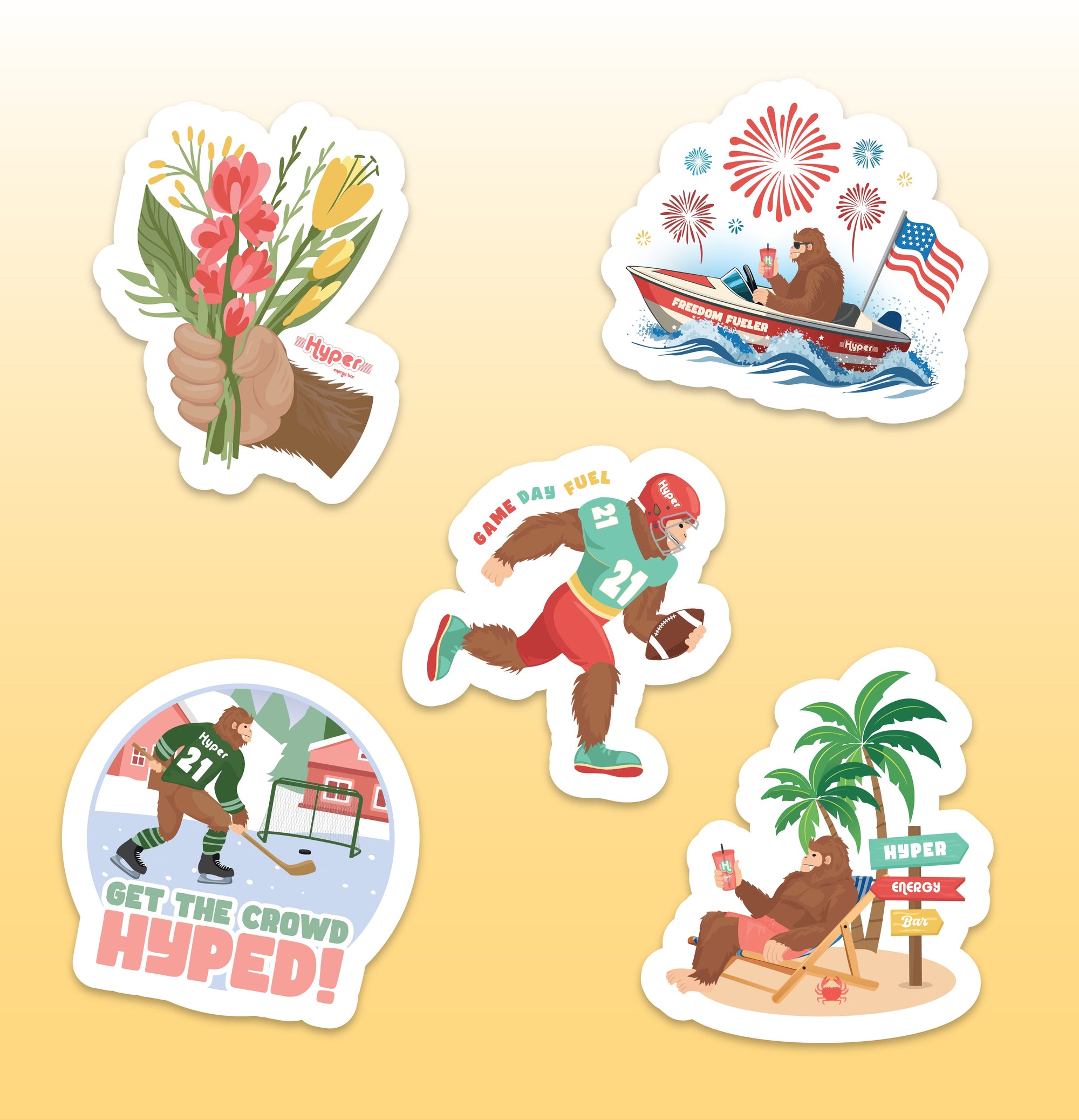 Huey Adventure Sticker Pack